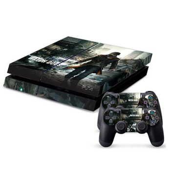 Sticker Skin Watch Dogs Αυτοκόλλητο + 2 Controller Skin - PS4 Fat Console