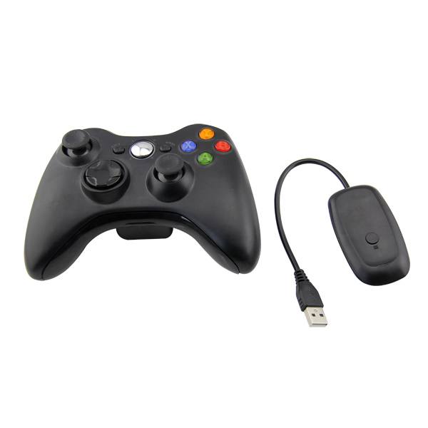 Wireless Gamepad Black With Adapter Ασύρματο Χειριστήριο Μαύρο - PC / Xbox 360 Controller