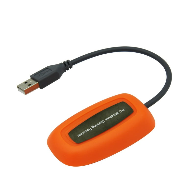 Wireless Gamepad Orange With Adapter Ασύρματο Χειριστήριο Πορτοκαλί - PC / Xbox 360 Controller