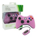 Wireless Gamepad Pink With Adapter Ασύρματο Χειριστήριο Ροζ - PC / Xbox 360 Controller