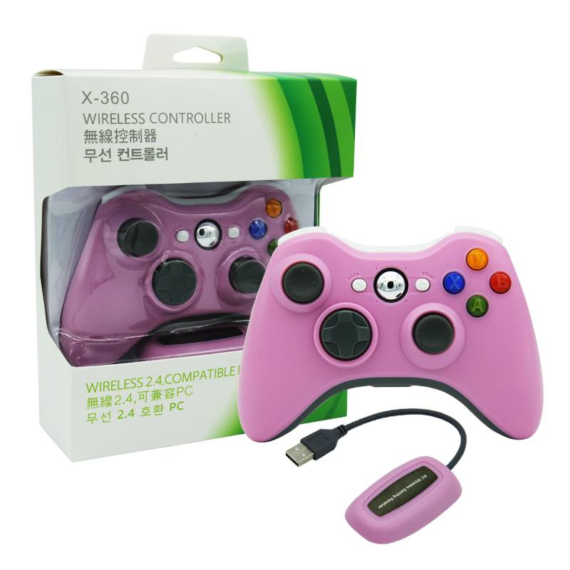 Wireless Gamepad Pink With Adapter Ασύρματο Χειριστήριο Ροζ - PC / Xbox 360 Controller