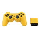 Wireless Gamepad Yellow Ασύρματο Χειριστήριο Κίτρινο - Playstation 2 Controller