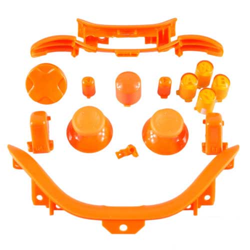 Buttons Set Mod Kits Orange ABXY LB RB LT RT - Xbox 360 Controller