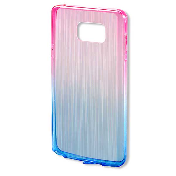 4smarts Basic Frisco Ultra Thin Silicone Clip Θήκη Σιλικόνης Pink / Blue - Samsung Galaxy S7 Edge SM-G935F