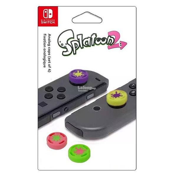Analog Caps 4 Pieces Splatoon 2 - Nintendo Switch Joy Con Controller
