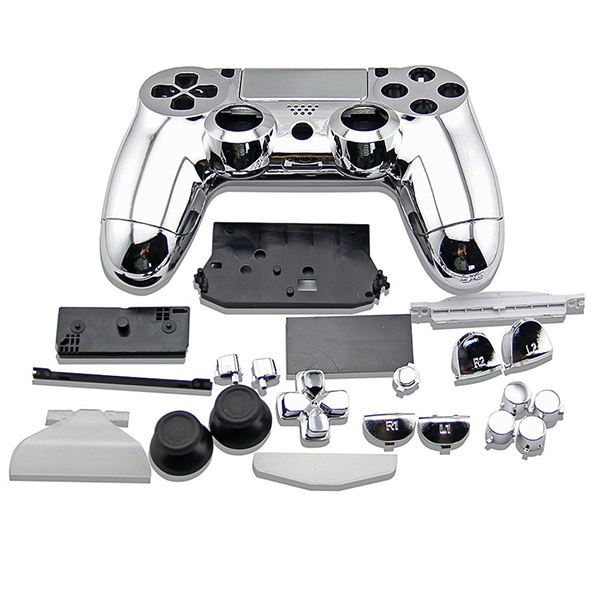 Full Housing Shell Electro Silver - PS4 Replacement Controller