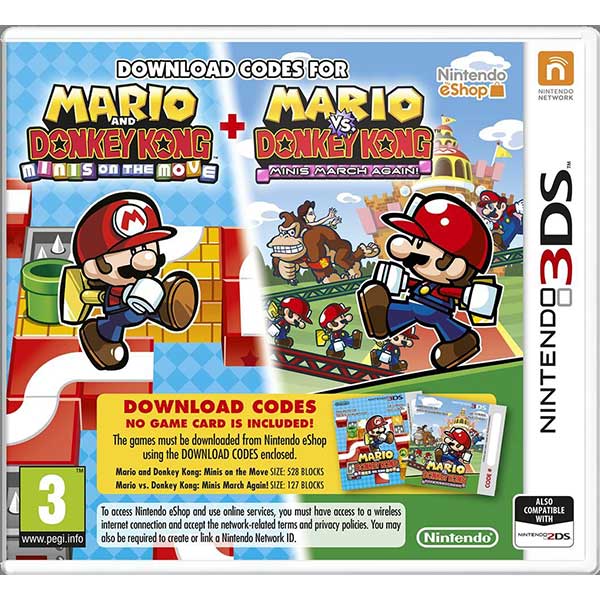 Mario And Donkey Kong: Minis On The Move + Mario Vs. Donkey Kong: Minis March Again! - Nintendo 3DS Game