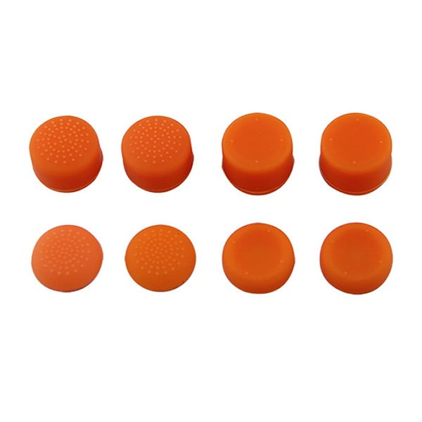 Analog Controller Thumb Stick Silicone Grip Cap Cover 8X Orange Ornate