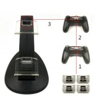 Controller Charging Stand With Extra USB & Crystal Terminals - PS4 Controller