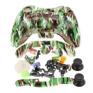 Full Set Housing Shell Case Camouflage Green - Xbox 360 Controller