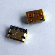 HDMI Mini Socket SMD SMT 19 Pin Female 4 Legs Θηλυκό Βύσμα