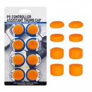 Analog Controller Thumb Stick Silicone Grip Cap Cover 8X Orange Ornate - PS5 Controller