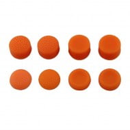 Analog Controller Thumb Stick Silicone Grip Cap Cover 8X Orange Ornate