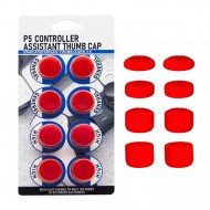 Analog Controller Thumb Stick Silicone Grip Cap Cover 8X Red Ornate - PS5 Controller