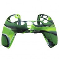 Silicone Case Skin Camouflage Green - PS5 Controller