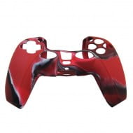 Silicone Case Skin Camouflage Red - PS5 Controller