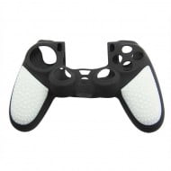 Silicone Case Skin White & Black - PS4 Controller