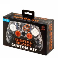 Silicone Skin + Analog Caps Grips Custom Camo Digital Black - PS5 Controller