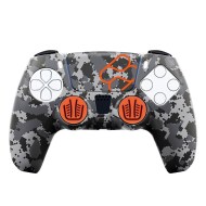 Silicone Skin + Analog Caps Grips Custom Camo Digital Black - PS5 Controller