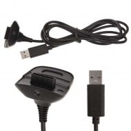 USB Charging Adapter Cable Black - Xbox 360 Controller
