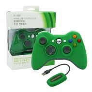 Wireless Gamepad Green With Adapter - PC / Xbox 360 Controller