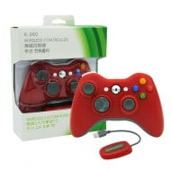 Wireless Gamepad Red With Adapter - PC / Xbox 360 Controller