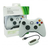 Wireless Gamepad White With Adapter - PC / Xbox 360 Controller