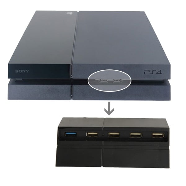 USB Hub 5 Ports - PS4 Fat Console