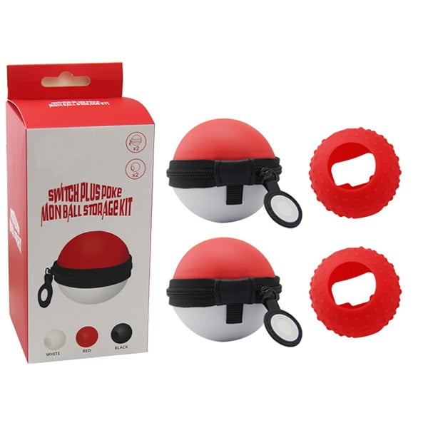 Storage Kit Case & Silicone Red Poke Ball - Nintendo Switch